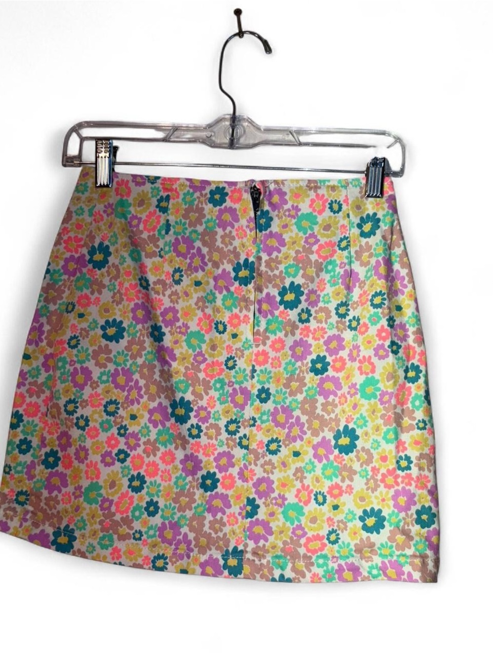 wild fable Pastel Floral Mini Skirt in Pink, Mint, Teal, Cream - Picture 3 of 8